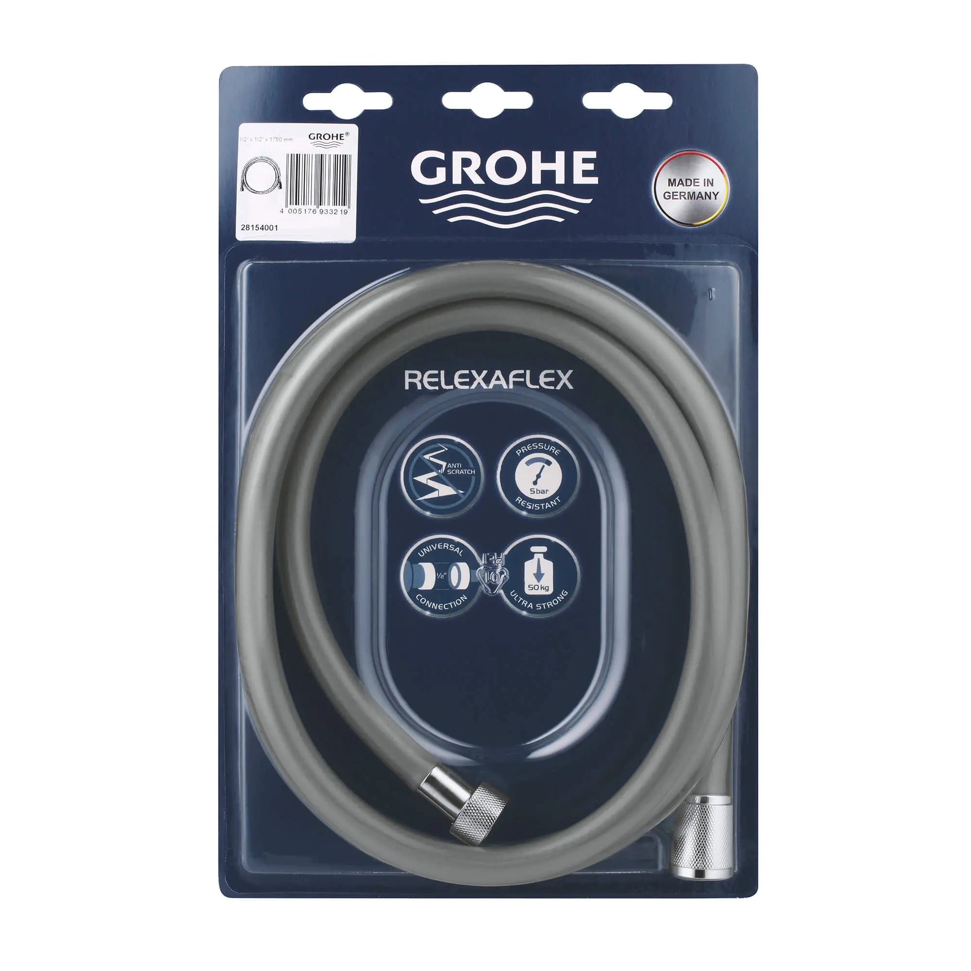 RelexaFlex Boyau de douche en plastique // CHROME STARLIGHT GROHE // 14398_28154001-relexaflex-69-inch-hose-starlight-chrome-2_0_CDNwebp.webp