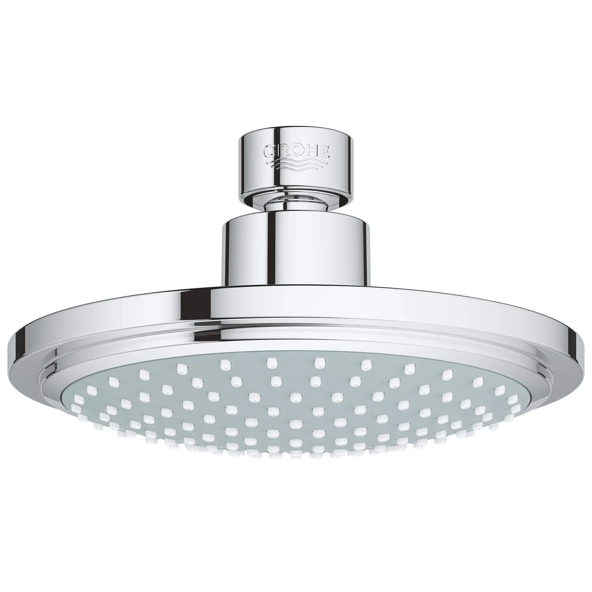 Pomme de douche 160, 6 ¼ po - 1 jet, 9,5 L/min (2,5 gpm) // CHROME STARLIGHT GROHE // 14429_28233000-euphoria-cosmopolitan-160-shower-head-1-spray-starlight-chrome_0_CDNwebp.webp