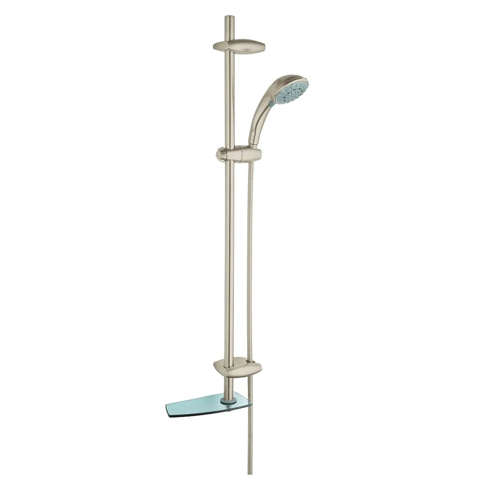 Ensemble de douche 5 jets // NICKEL BROSSÉ INFINITYFINISH // 14597_28574EN0-Movario_100-Shower_System_0_CDNwebp.webp