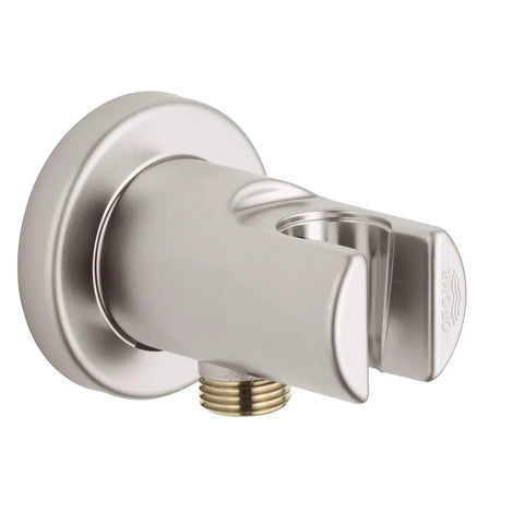 Raccord-union avec porte-douchette - Brushed Nickel InfinityFinish