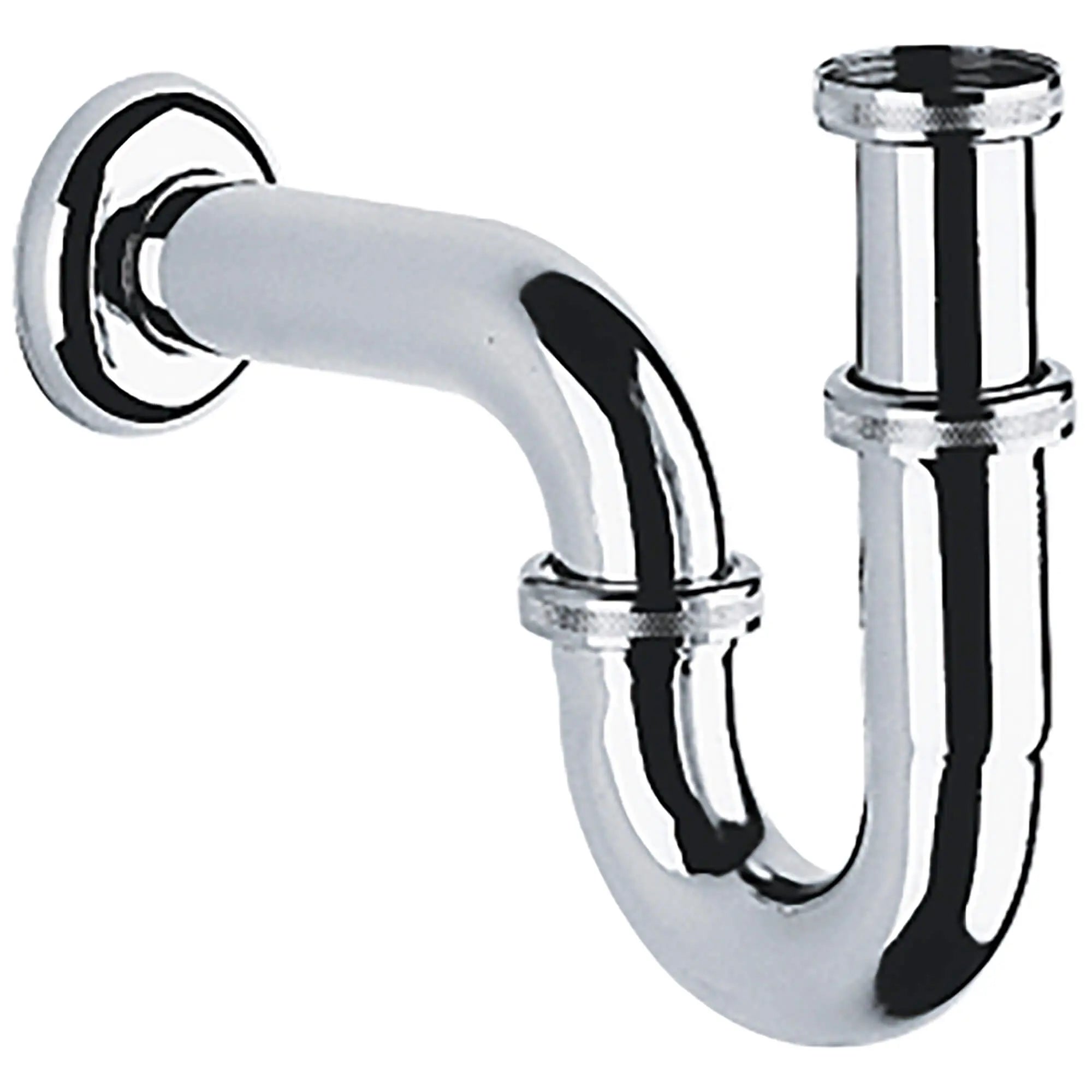 Siphon P de 1 1/4 po // CHROME STARLIGHT GROHE // 14702_28947000-1-14-inch-p-trap-starlight-chrome_0_CDNwebp.webp