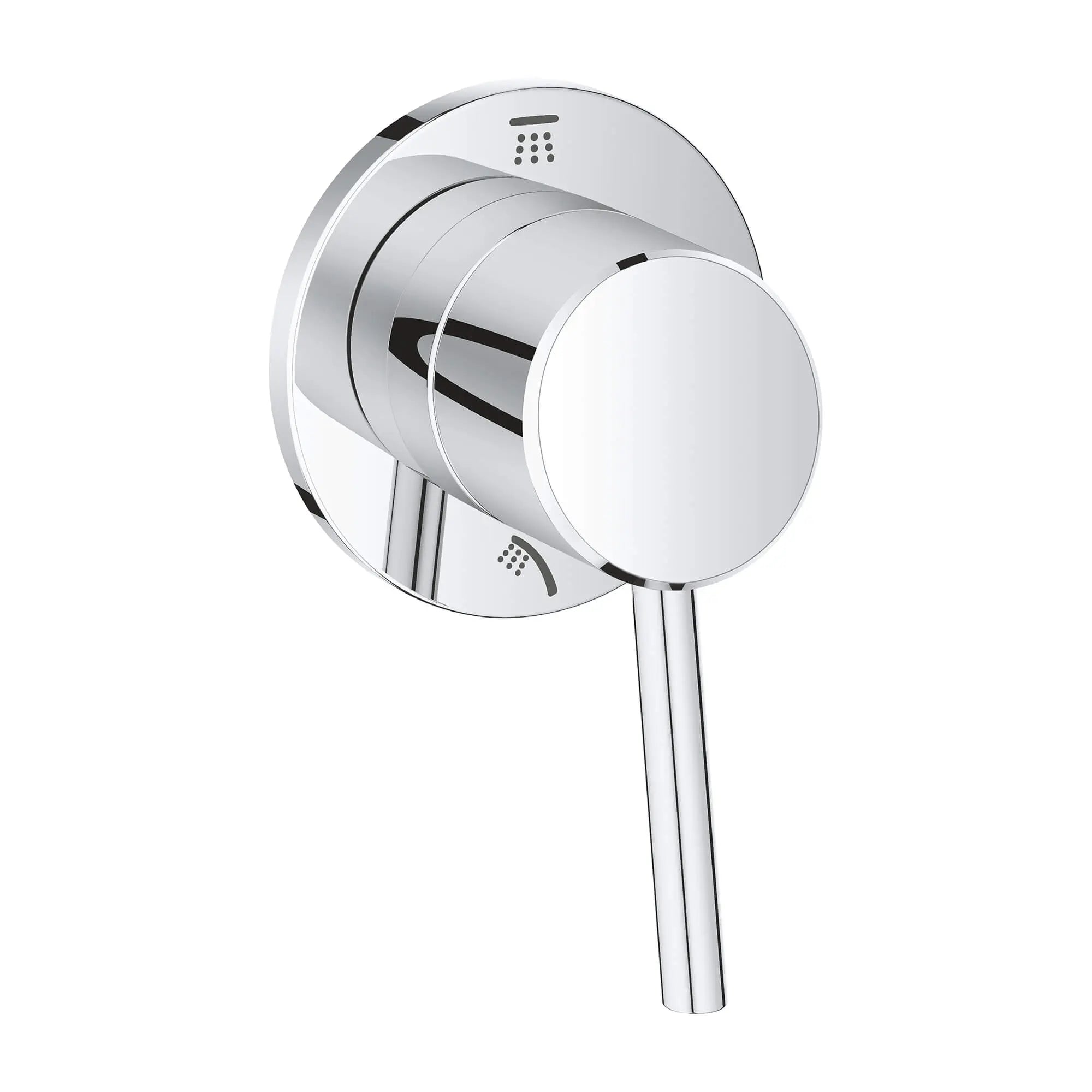 Garniture pour inverseur à 2 voies // CHROME STARLIGHT GROHE // 14731_29108001-concetto-2-way-diverter-trim-shower-headhand-shower-starlight-chrome_0_CDNwebp.webp