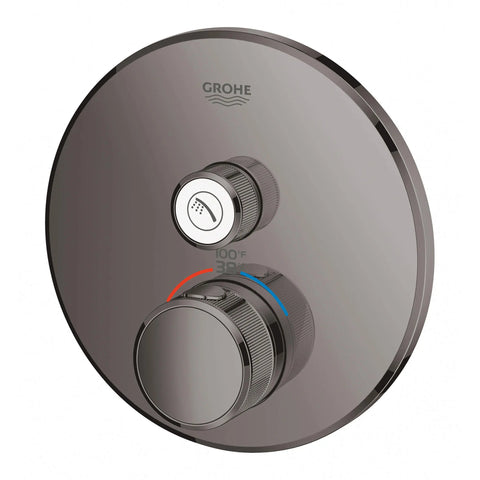 GrohTherm SmartControl - Garniture de valve thermostatique à fonction simple - Graphite dur