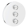 [29152LS0] Triple Volume Control Trim - Moon White