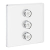 [29158LS0] Triple Volume Control Trim - Moon White