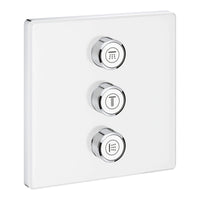 [29158LS0] Triple Volume Control Trim - Moon White