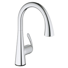 [30205000] Single-Handle Pull Down Kitchen Faucet Triple Spray 1.75 GPM with Touch Technology - GROHE StarLight Chrome
