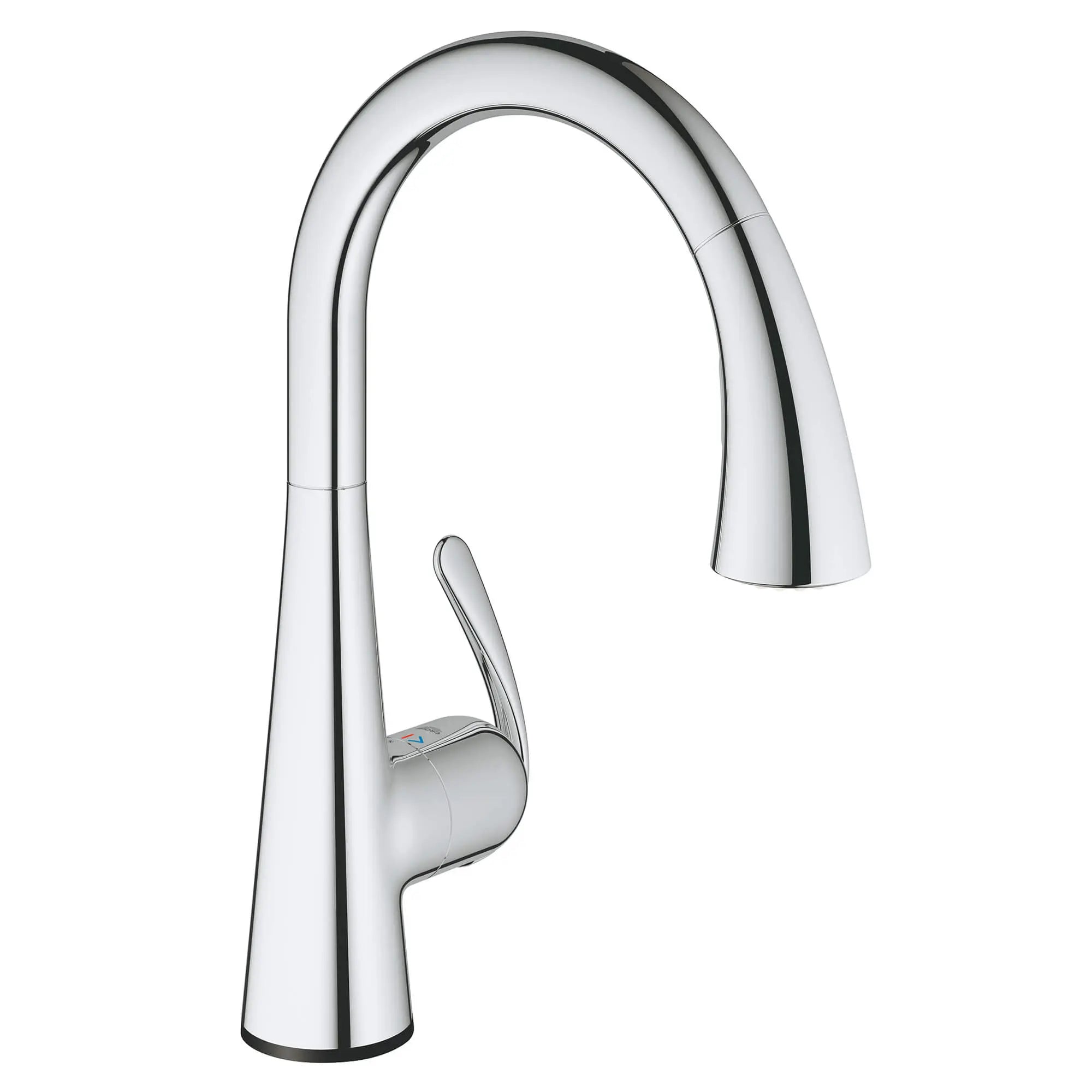 Robinet de cuisine tactile à poignée unique // CHROME STARLIGHT GROHE // 14857_30205000-ladylux3-cafe-touch-single-handle-kitchen-faucet-starlight-chrome_0_CDNwebp.webp
