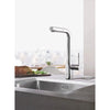 [30271000] Essence Single-Handle Pull-Out Kitchen Faucet Dual Spray 1.75 GPM (6.6 L/min) - GROHE StarLight Chrome