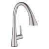 [30205DC2] GROHE Zedra Single-Handle Pull Down Kitchen Faucet Triple Spray 1.75 GPM (6.6 L/min) with Touch Technology - GROHE StarLight Chrome