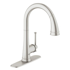 [30210DC1] Single-Handle Pull Down Kitchen Faucet Dual Spray 1.75 GPM - GROHE StarLight Chrome