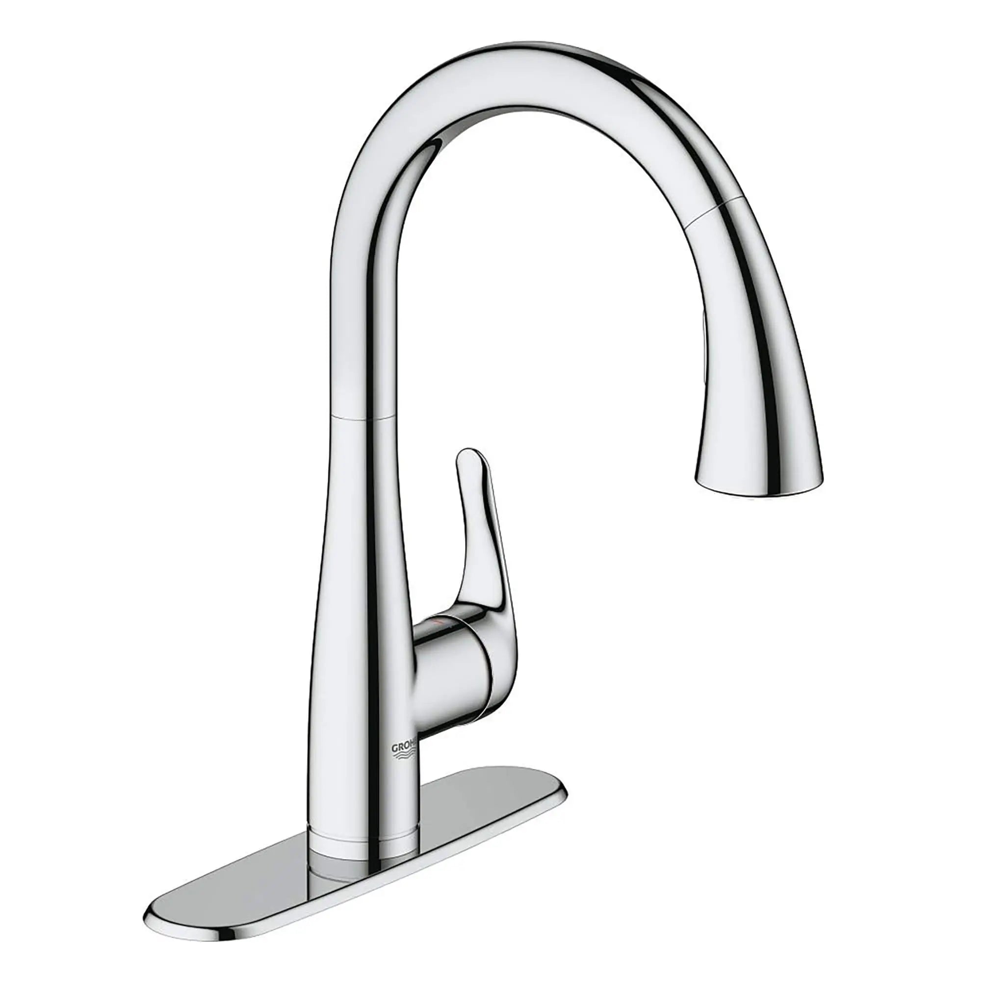 Mitigeur Monocommande Evier // CHROME STARLIGHT GROHE // 14878_30211000-Elberon-Single-Handle_Kitchen_Faucet_0_CDNwebp.webp