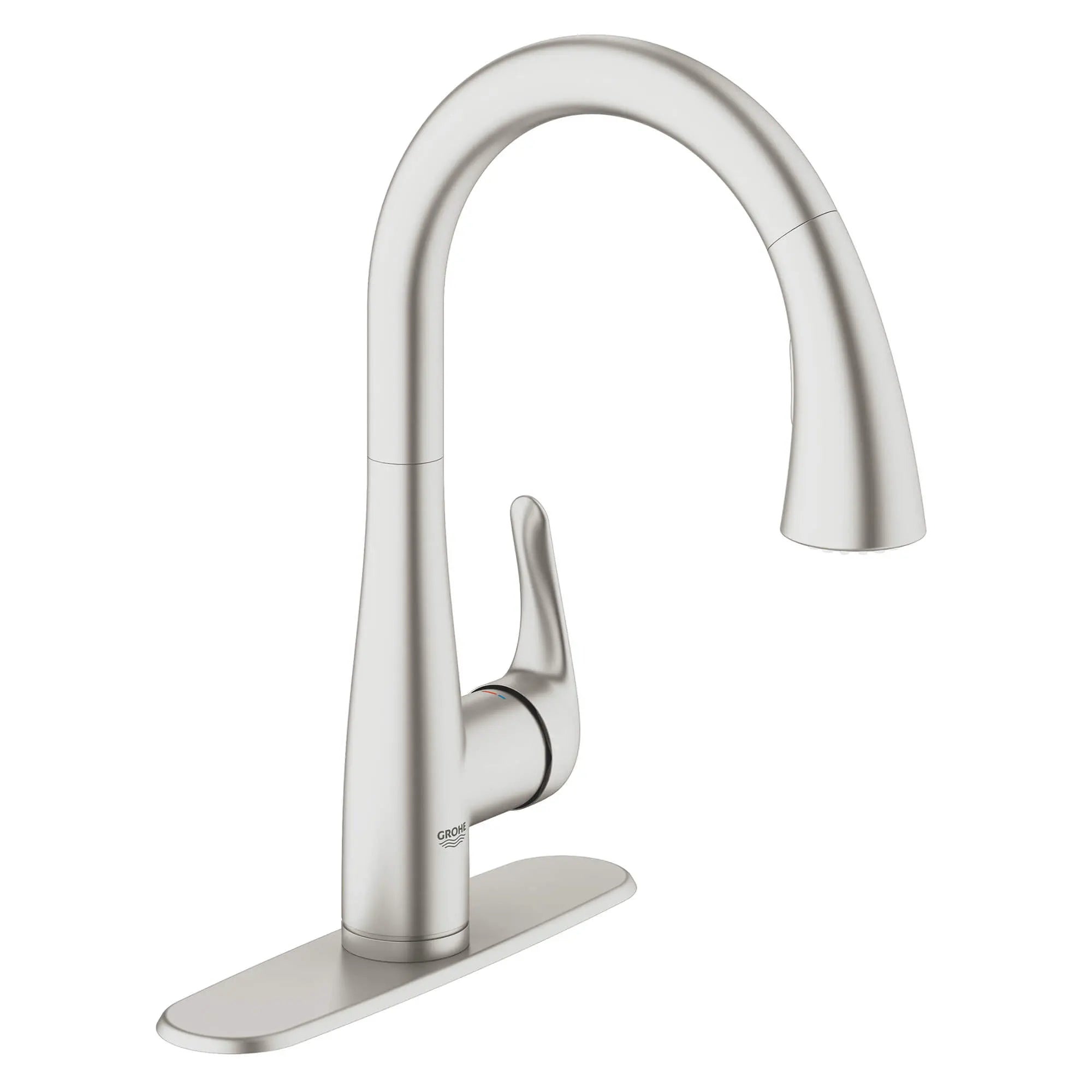 Robinet de cuisine rétractable à poignée simple et double jet 6,6 L/min (1,75 gpm) // SUPERACIER INFINITYFINISH // 14880_30211dc1-elberon-single-handle-kitchen-faucet-supersteel-infinityfinish_0_CDNwebp.webp