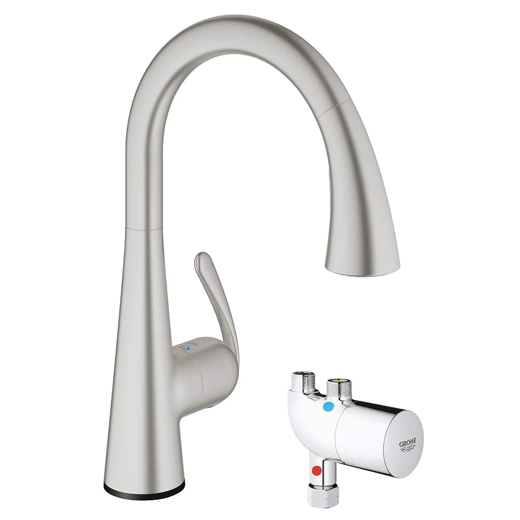 Ladylux³ Touch Évier B.Haut Dou.Ex. Us // SUPERACIER INFINITYFINISH // 14905_30226DC0-Ladylux3_Cafe_Touch-Pull-Down_Kitchen_Faucet_with_Touch_Technology_0_CDNwebp.webp