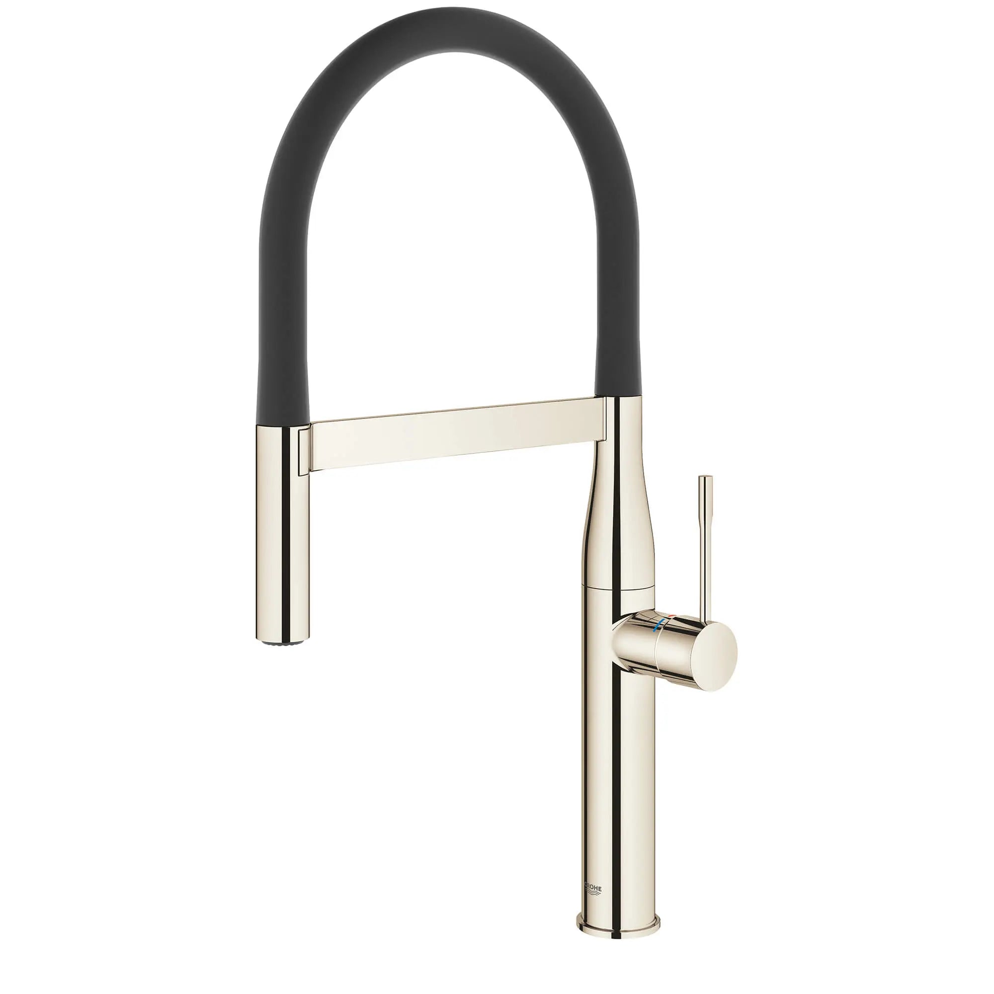 Robinet de cuisine semi-pro à poignée simple et double jet 6,6 L/min (1,75 gpm) // NICKEL POLI  INFINITYFINISH // 14907_30295be0-essence-professional-single-handle-kitchen-faucet-polished-nickel-2_0_CDNwebp.webp