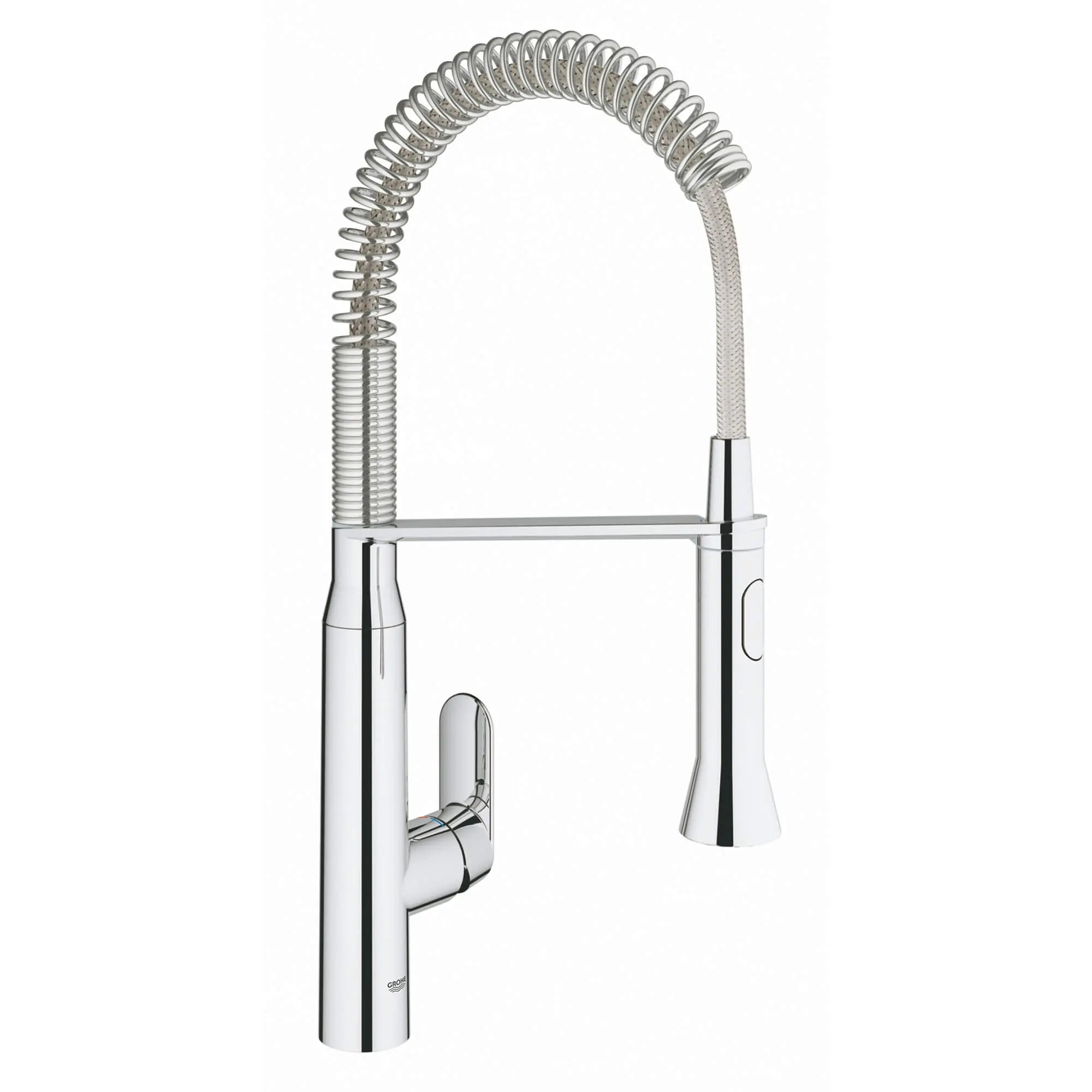 K7 Robinet semi-professionnel d'hauteur moyenne avec commande au pied // CHROME STARLIGHT GROHE // 14927_30314000-k7-foot-control-single-handle-kitchen-faucet-starlight-chrome_0_CDNwebp.webp