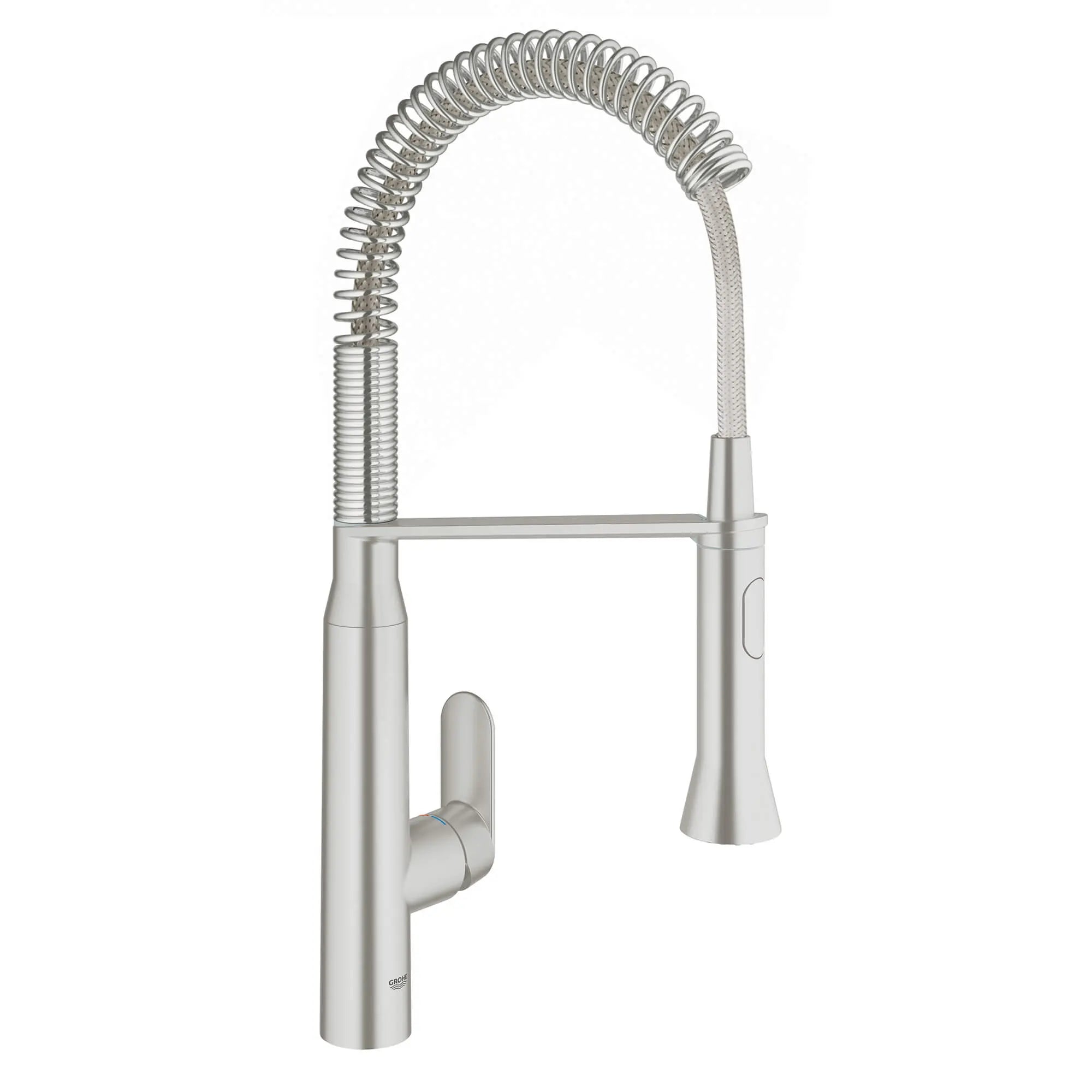 K7 Robinet semi-professionnel d'hauteur moyenne avec commande au pied // SUPERACIER INFINITYFINISH // 14928_30314dc0-k7-foot-control-single-handle-kitchen-faucet-supersteel-infinityfinish_0_CDNwebp.webp