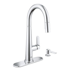 [30366000] Veletto Single-handle Pull-down Kitchen Faucet - GROHE StarLight Chrome