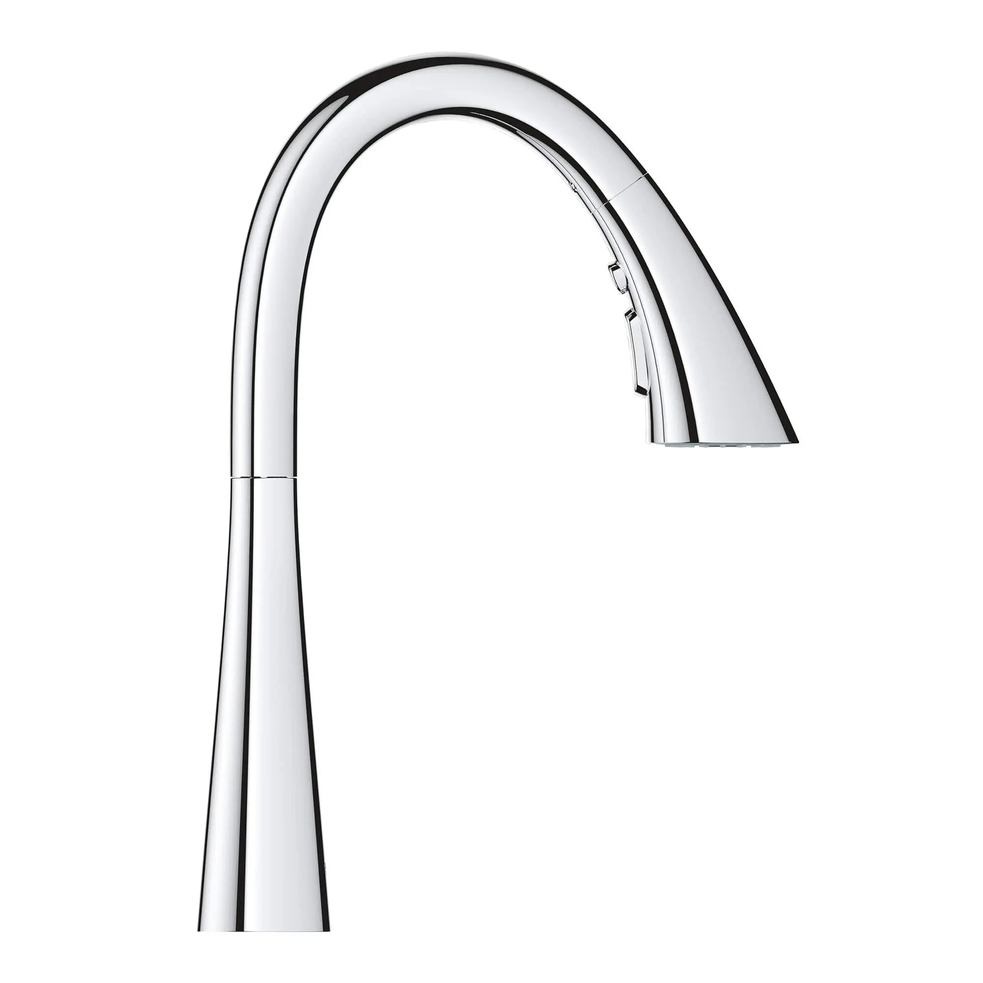 Robinet de bar rétractable à poignée simple et triple jet 6,6 L/min (1,75 gpm) // CHROME STARLIGHT GROHE // 14945_30368002-ladylux-single-handle-kitchen-faucet-starlight-chrome-2_0_CDNwebp.webp