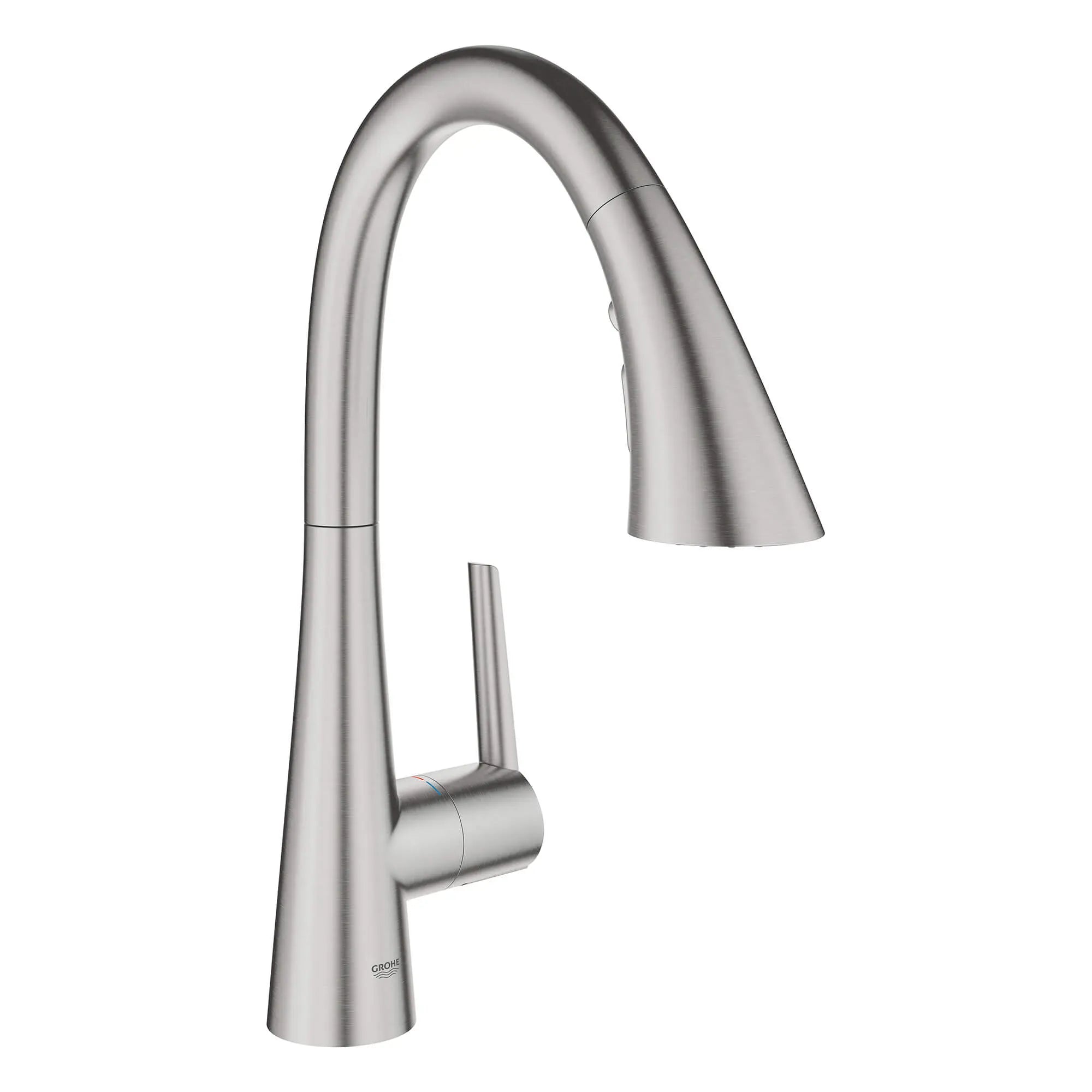 Robinet de bar rétractable à poignée simple et triple jet 6,6 L/min (1,75 gpm) // SUPERACIER INFINITYFINISH // 14986_30368dc2-ladylux-single-handle-kitchen-faucet-supersteel-infinityfinish_0_CDNwebp.webp