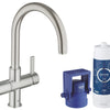 [31312DC1] Single-Handle Kitchen Faucet 1.75 GPM with Filtered Water - GROHE StarLight Chrome
