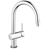[31359001] Single-Handle Pull Down Kitchen Faucet Dual Spray 1.75 GPM with Touch Technology - GROHE StarLight Chrome
