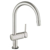[31359DC1] Single-Handle Pull Down Kitchen Faucet Dual Spray 1.75 GPM with Touch Technology - GROHE StarLight Chrome