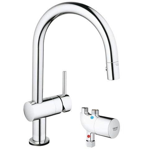 Robinet tactile à douchette rétractable - Chrome StarLight GROHE