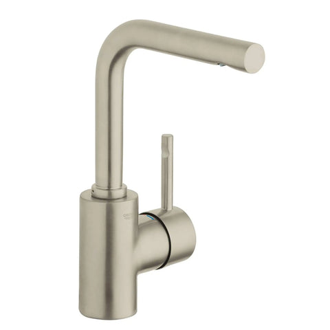Robinet de salle de bain à poignée unique de grande taille - Nickel brossé InfinityFinish