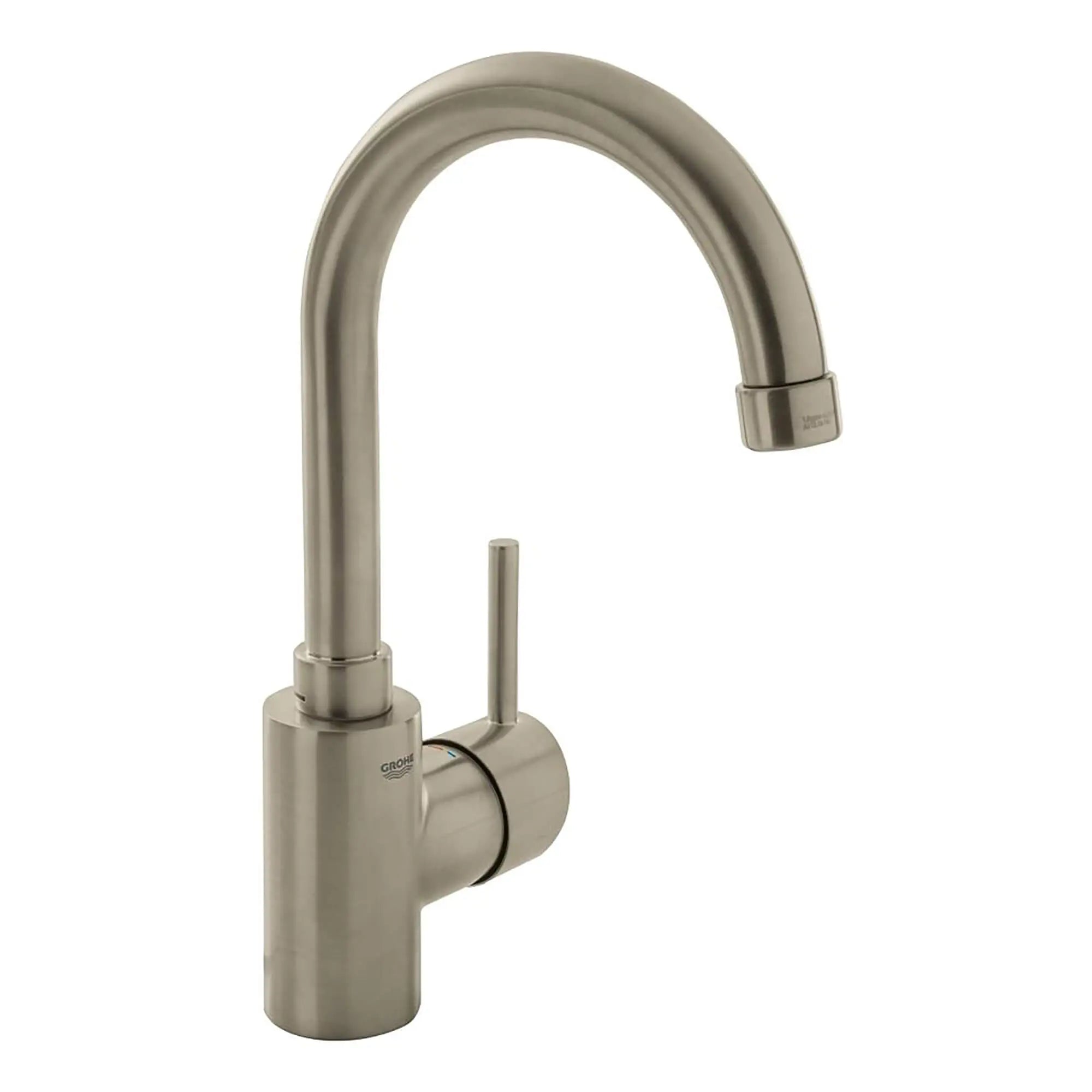 Robinet de salle de bain à poignée unique de grande taille // NICKEL BROSSÉ INFINITYFINISH // 15085_32138EN1-Concetto-Single-Handle_Bathroom_Faucet_L-size_0_CDNwebp.webp