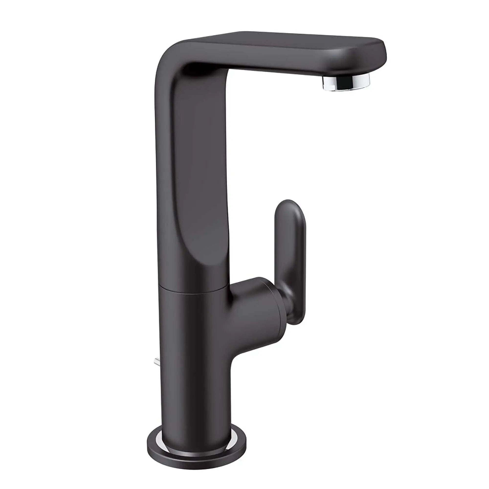 Veris Mitigeur Lavabo Bec Moulé Haut Us // VELVET BLACK // 15094_32185KS0-Veris-Single-Handle_Bathroom_Faucet_L-size_0_CDNwebp.webp