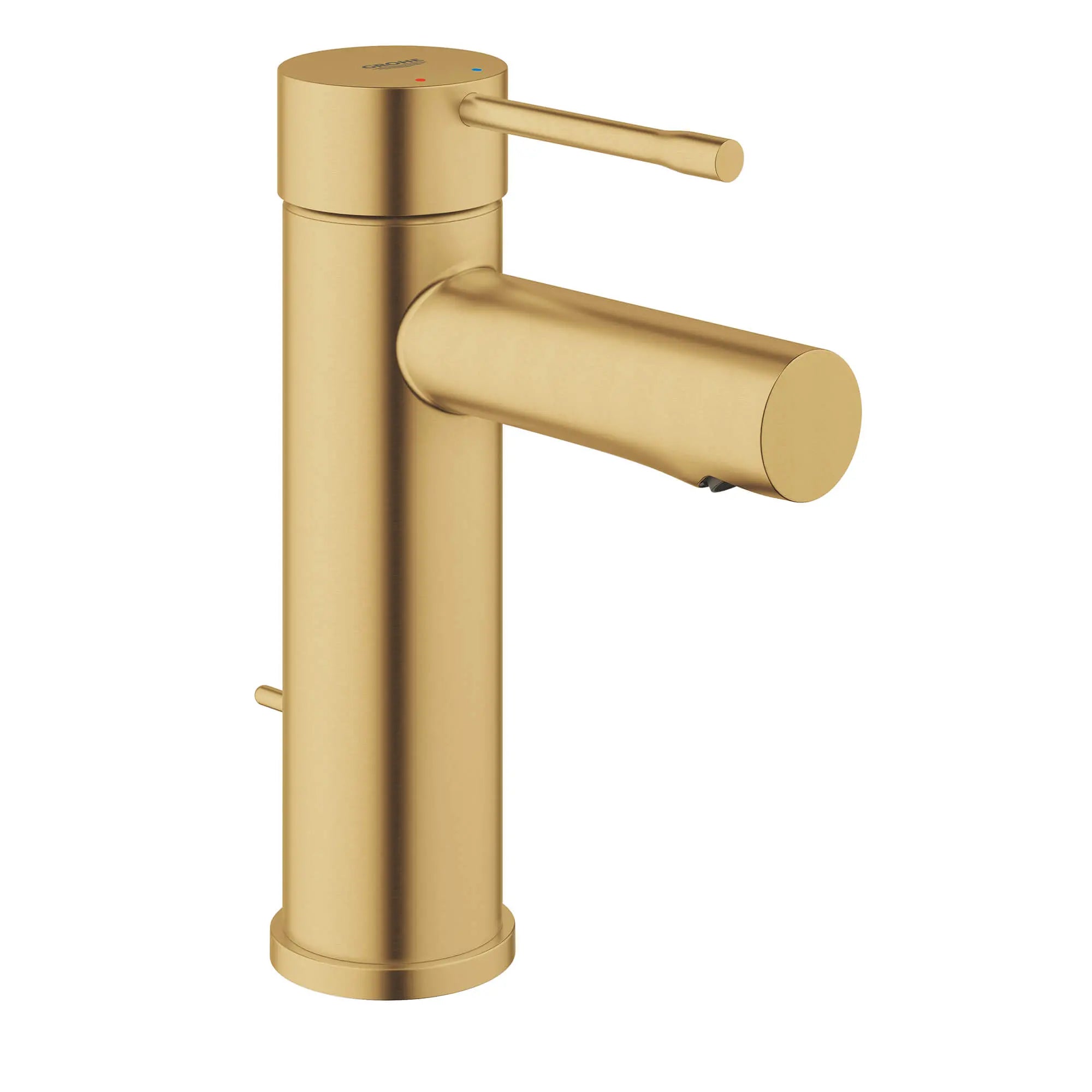 Robinet monotrou pour salle de bain, à poignée simple, taille P, 4,5 L/min (1,2 gpm) // AUBE FRAÎCHE BROSSÉ // 15111_32216gna-essence-single-handle-bathroom-faucet-s-size-brushed-cool-sunrise_0_CDNwebp.webp