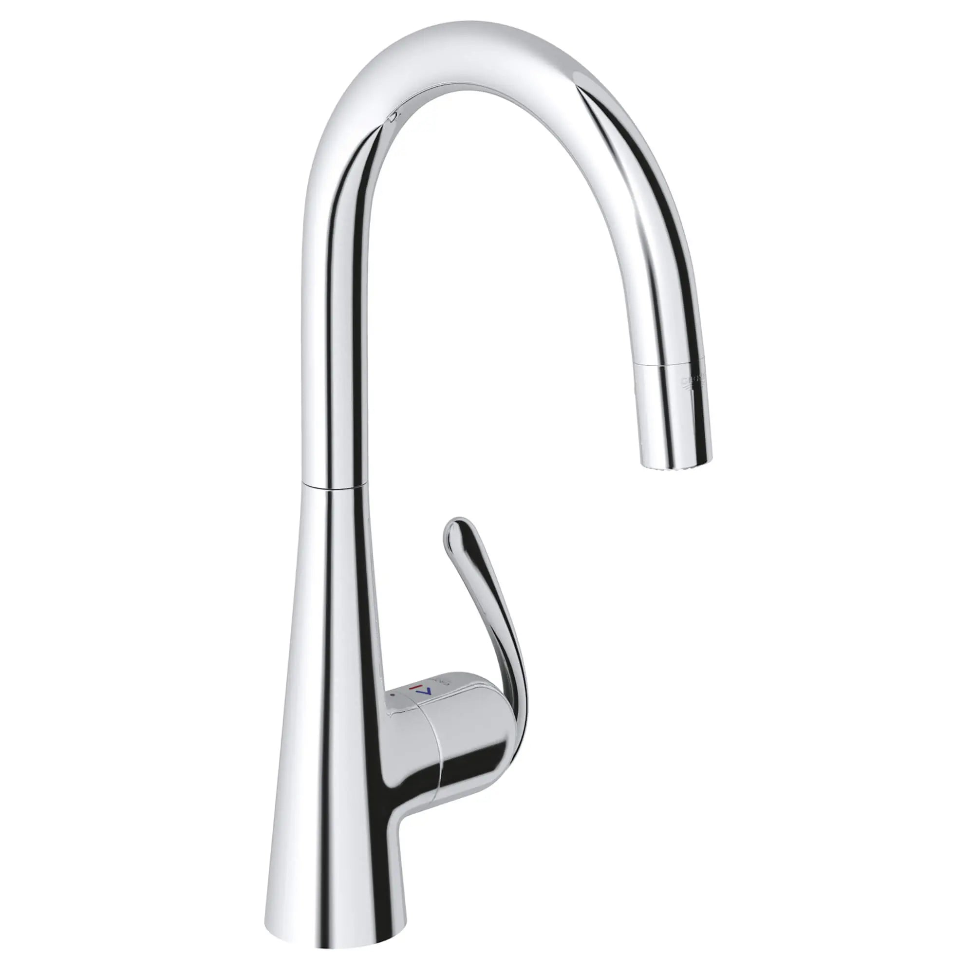 GROHE Zedra Pro Robinet à douchette rétractable double jet pour évier principal // CHROME STARLIGHT GROHE // 15113_32226000-ladylux3-pro-single-handle-kitchen-faucet-starlight-chrome_0_CDNwebp.webp