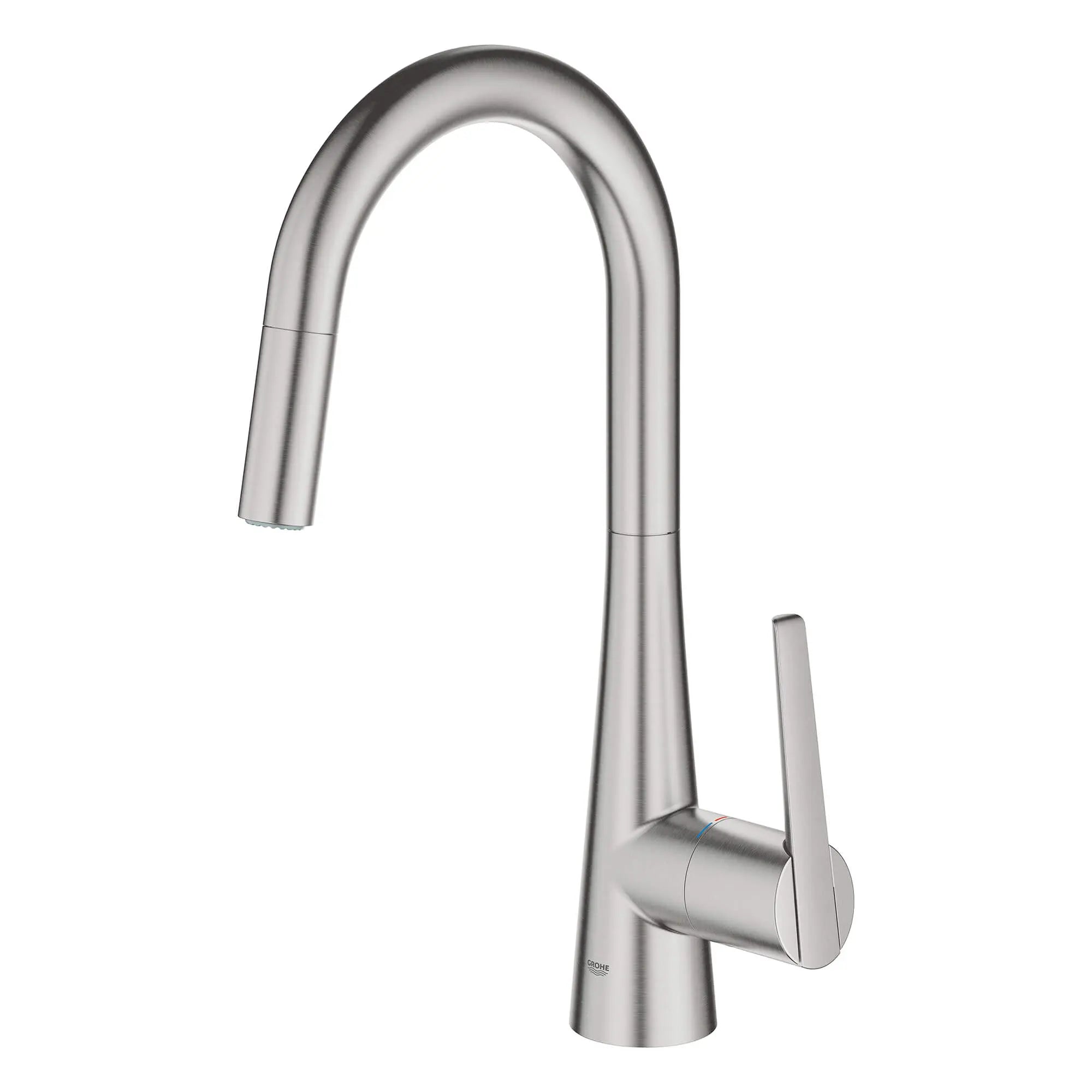 Robinet de cusine rétractable à poignée simple et double jet 6,6 L/min (1,75 gpm) // SUPERACIER INFINITYFINISH // 15121_32226dc3-ladylux-single-handle-kitchen-faucet-supersteel-infinityfinish-2_0_CDNwebp.webp