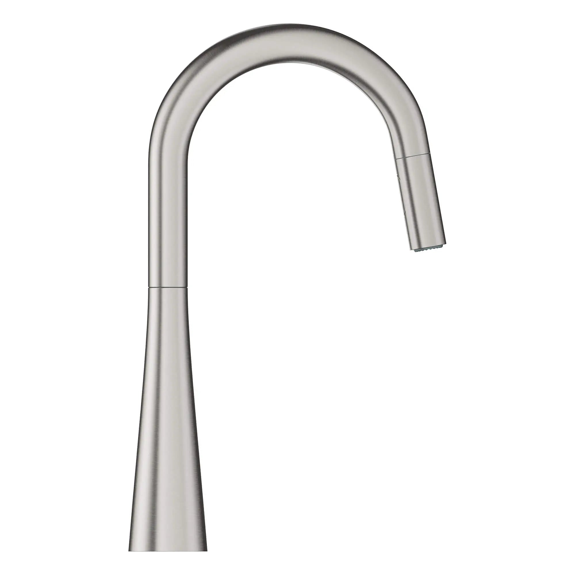 Robinet de cusine rétractable à poignée simple et double jet 6,6 L/min (1,75 gpm) // SUPERACIER INFINITYFINISH // 15122_32226dc3-ladylux-single-handle-kitchen-faucet-supersteel-infinityfinish-3_0_CDNwebp.webp