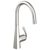 [32226SD0] Single-Handle Pull Down Kitchen Faucet Dual Spray 1.75 GPM - GROHE StarLight Chrome