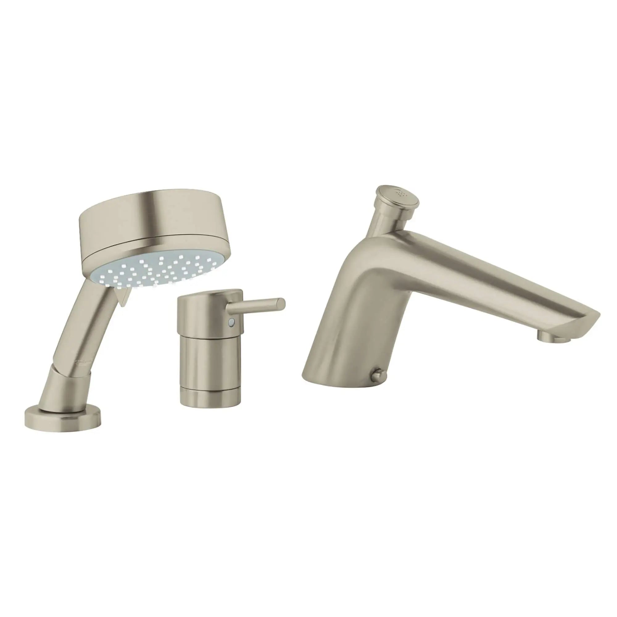 Essence Mitigeur Baignoire 3-Trous // NICKEL BROSSÉ INFINITYFINISH // 15129_32232EN0-Essence-Three-Hole_Roman_Bathtub_Faucet_0_CDNwebp.webp