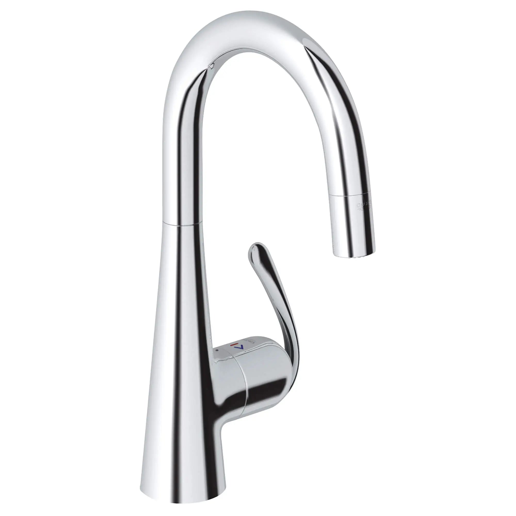 GROHE Zedra Pro Robinet à douchette rétractable double jet pour évier secondaire // CHROME STARLIGHT GROHE // 15132_32283000-ladylux3-pro-single-handle-kitchen-faucet-starlight-chrome_0_CDNwebp.webp
