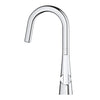 [32283003] GROHE Zedra Single-Handle Pull Down Dual Spray Prep Faucet 1.75 GPM (6.6 L/min) - GROHE StarLight Chrome