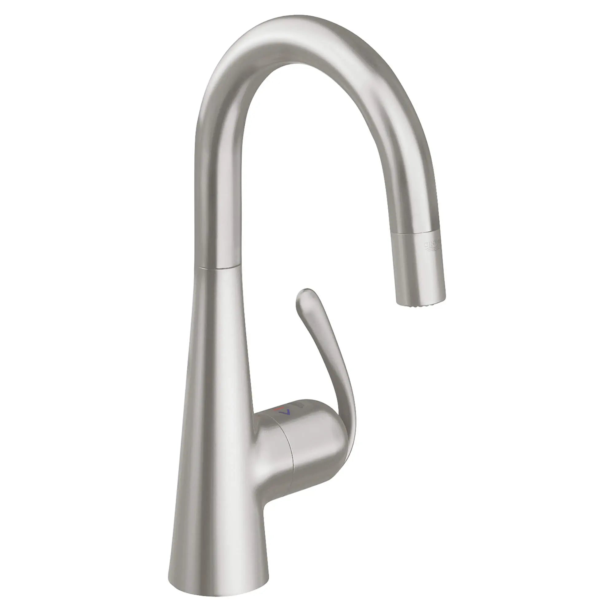 GROHE Zedra Pro Robinet à douchette rétractable double jet pour évier secondaire // SUPERACIER INFINITYFINISH // 15140_32283dc0-ladylux3-pro-single-handle-kitchen-faucet-supersteel-infinityfinish_0_CDNwebp.webp