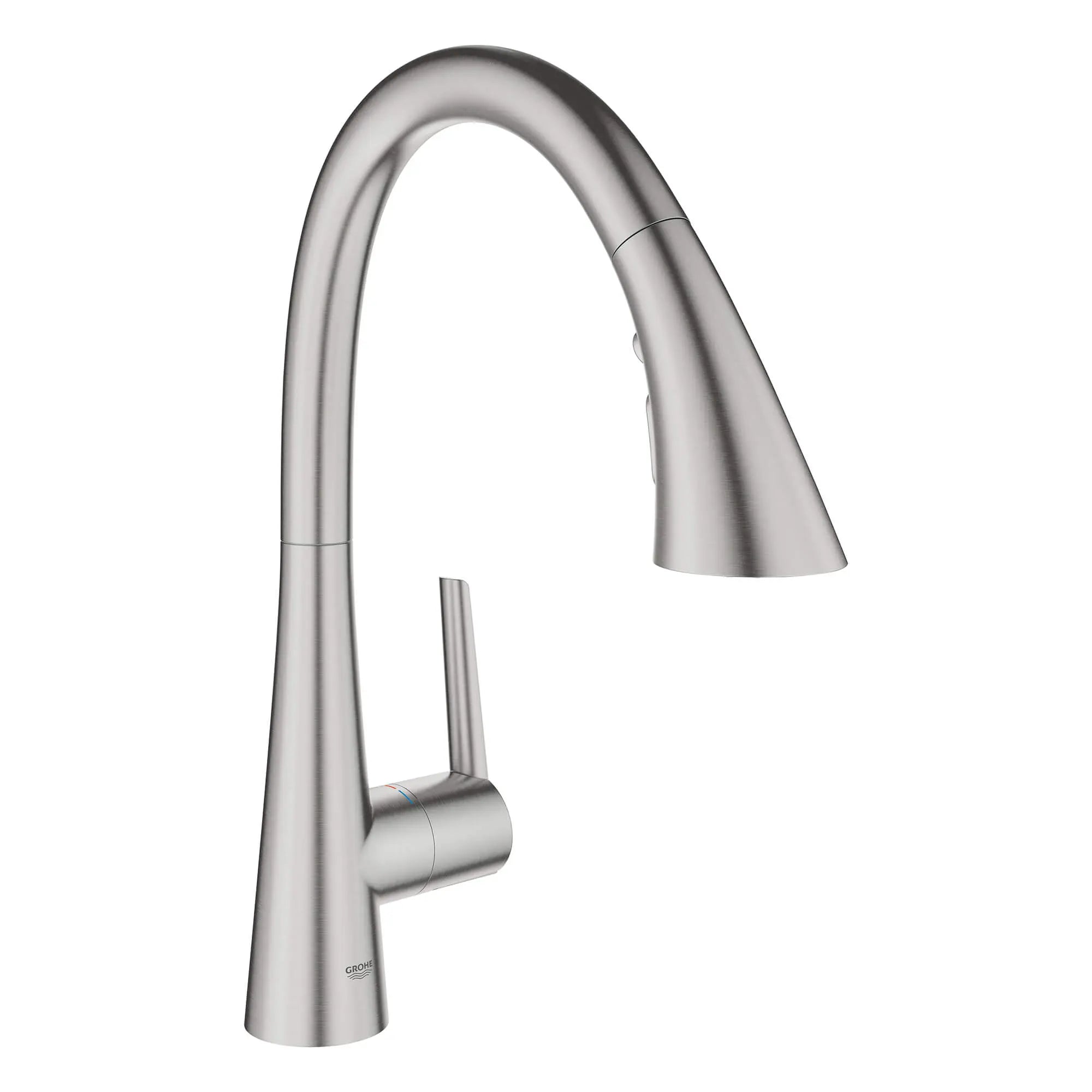 Robinet de cusine rétractable à poignée simple et triple jet 6,6 L/min (1,75 gpm)  // SUPERACIER INFINITYFINISH // 15155_32298dc3-ladylux3-single-handle-kitchen-faucet-supersteel-infinityfinish-2_0_CDNwebp.webp