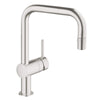 [32319DC0] Single-Handle Pull Down Kitchen Faucet Dual Spray 1.75 GPM - GROHE StarLight Chrome