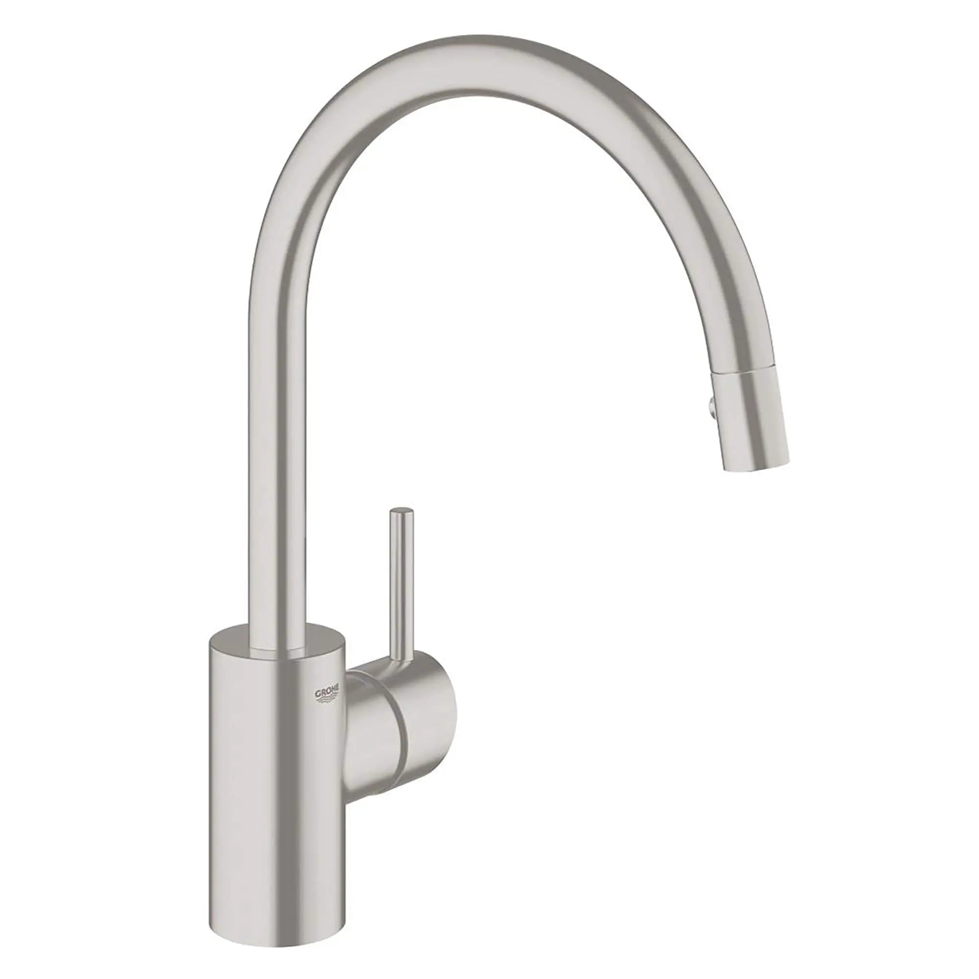 Robinet à douchette rétractable double jet pour évier principal // SUPERACIER INFINITYFINISH // 15213_32665DC1-Concetto-Single-Handle_Kitchen_Faucet_0_CDNwebp.webp