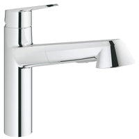 [33330002] Single-Handle Pull-Out Kitchen Faucet Dual Spray 1.75 GPM - GROHE StarLight Chrome
