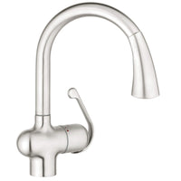 [33755SD1] Single-Handle Pull Down Kitchen Faucet Dual Spray 1.75 GPM - Stainless Steel