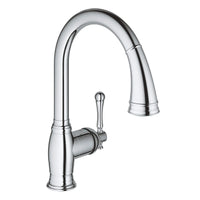 [33870002] Bridgeford Single-Handle Pull-Down Kitchen Faucet Dual Spray 1.75 GPM - GROHE StarLight Chrome