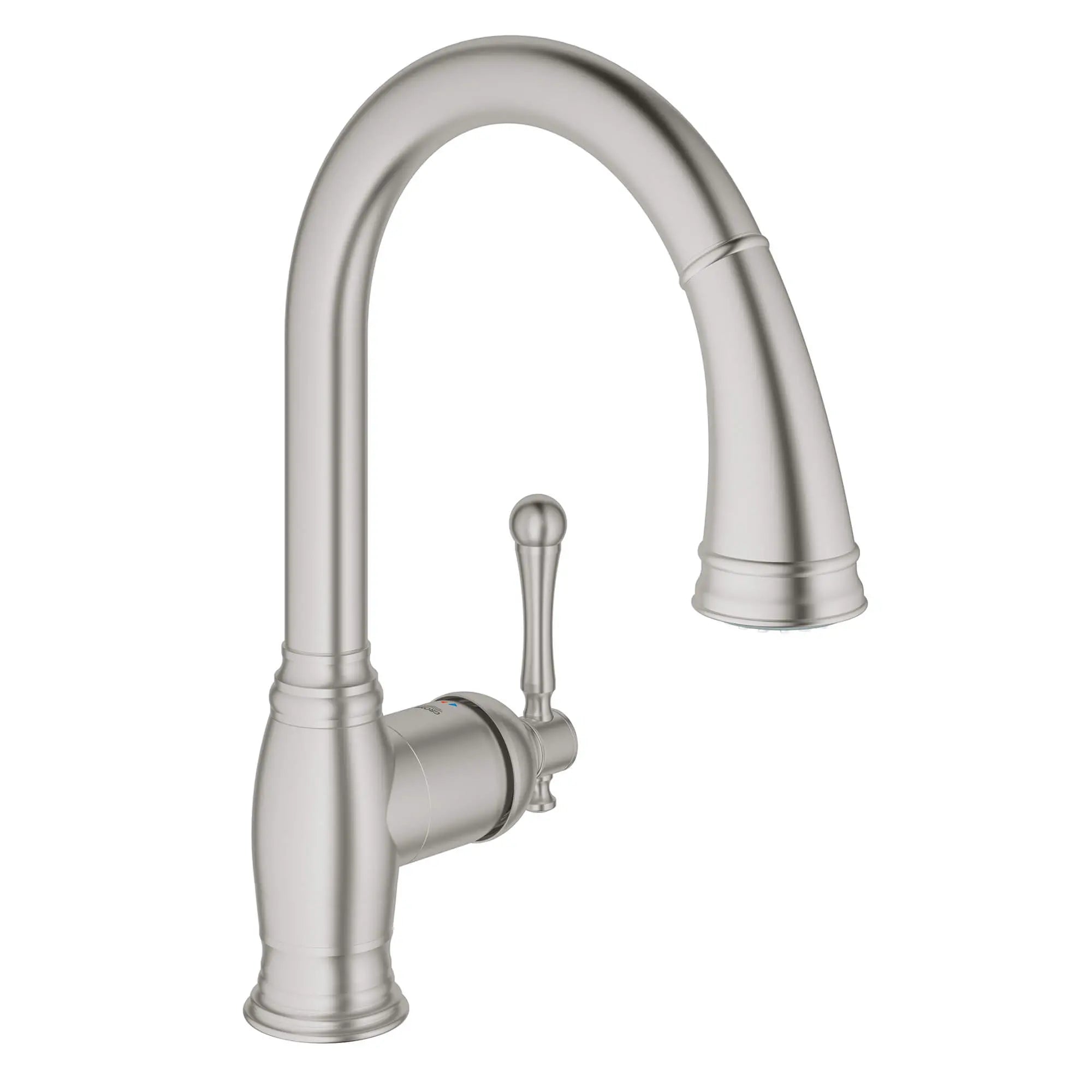 Robinet à douchette rétractable double jet // SUPERACIER INFINITYFINISH // 15300_33870dc2-bridgeford-single-handle-kitchen-faucet-supersteel-infinityfinish_0_CDNwebp.webp