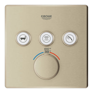[29142EN0] Triple Function Thermostatic Valve Trim - GROHE StarLight Chrome