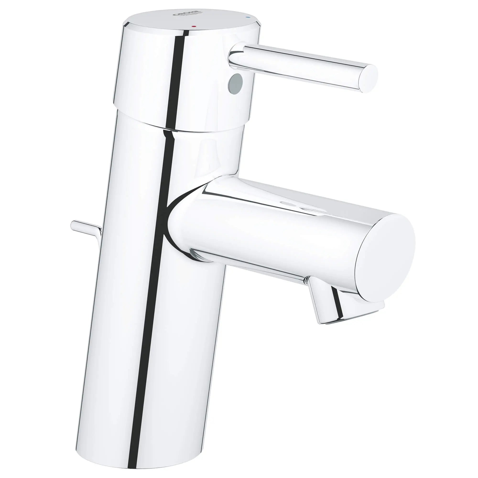 Mitigeur 1/2" pour lavaboS-Size // CHROME STARLIGHT GROHE // 15358_34270001-concetto-single-handle-bathroom-faucet-s-size-starlight-chrome_0_CDNwebp.webp