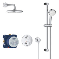[34745000] 2-Handle Dual Function Thermostatic Shower Bundle - GROHE StarLight Chrome